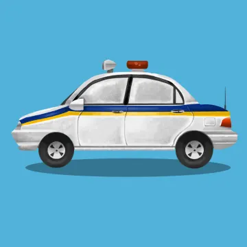coche de policía — Objetos